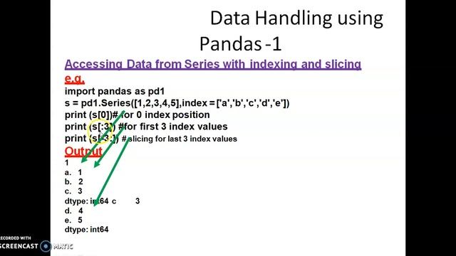 Python Pandas: Head, Tail and Accessing a Series смотреть онлайн