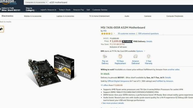 Budget King 20k Gaming PC Build With Ryzen 3 3200G [HINDI] смотреть онлайн