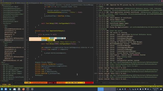 OPCUA NetStandard2 0 2 - adding an asychronous task and starting the test console client смотреть онлайн