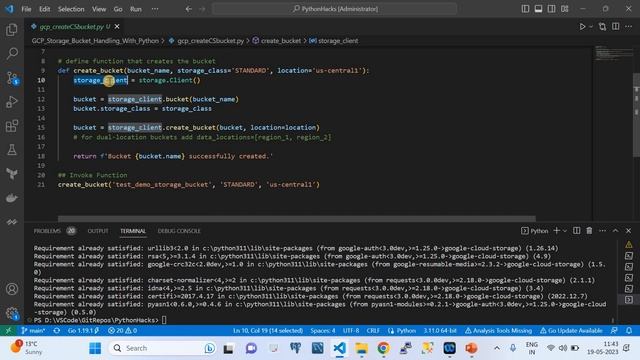 How to Manage Google Cloud Storage Bucket with Python SDK | Google Cloud APIs смотреть онлайн
