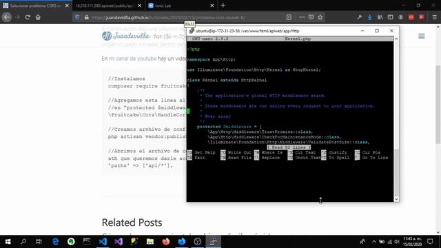 Cómo solucionar Problema Access-Control-Allow-Origin - CORS (solución rápida) | API Laravel 6 | 202 смотреть онлайн