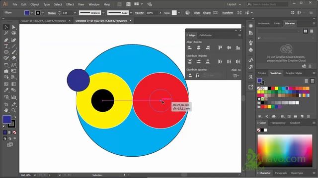 Как нарисовать значок Инь и янь. Символ инь-янь. Pathfinder. Adobe Illustrator Обучение. Урок ❤ смотреть онлайн