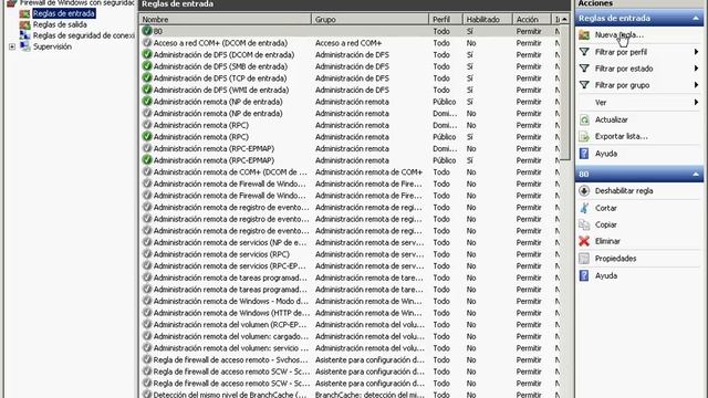 Configurar Firewall de Windows en Windows Server 2008 - HostinGroup смотреть онлайн