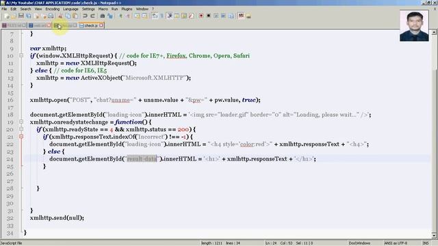 How to make simple web chat application using JAVA (Easy Way) (Step-5 check.js) смотреть онлайн