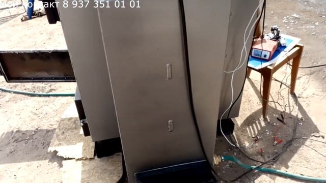 Комбинированный котёл 100 кВт на дровах и отработке. Котёл своими руками. смотреть онлайн