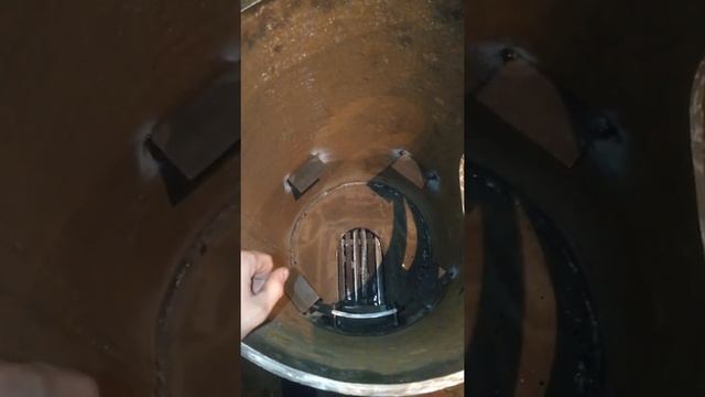 Печь в баню из трубы 500мм своими руками. смотреть онлайн