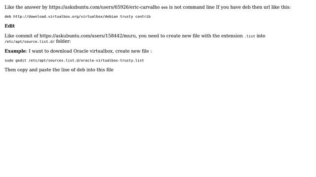 Ubuntu: Why am I getting "Command 'deb' not found"? смотреть онлайн