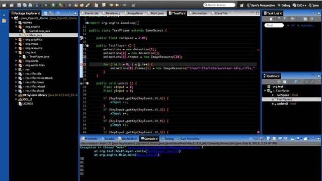 Java OpenGL 2D Game Tutorial - Episode 24 - Player Animations 1 смотреть онлайн