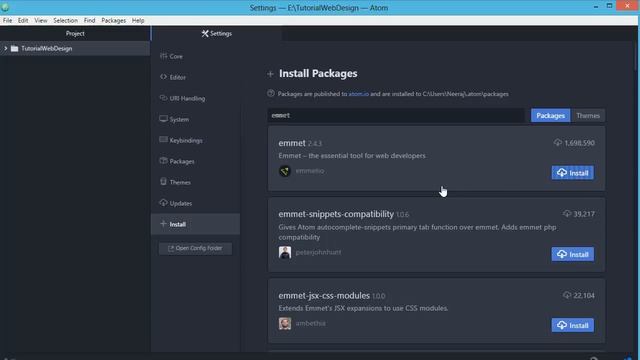 Emmet Tutorial | How to install Emmet in Atom Code Editor - 04 смотреть онлайн