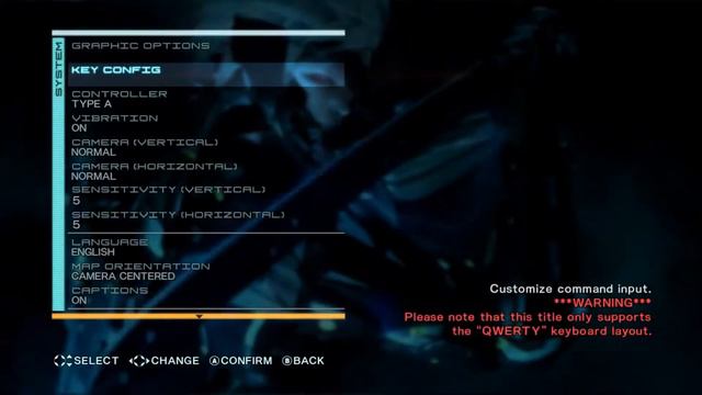 Metal Gear Rising - Revengeance настройка