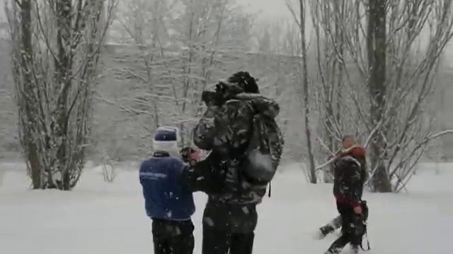 Прогулка по центру зимней Припяти смотреть онлайн