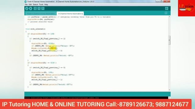 Home automation system using Node MCU(ESP8266) and Blynk server with manual and wifi control. смотреть онлайн