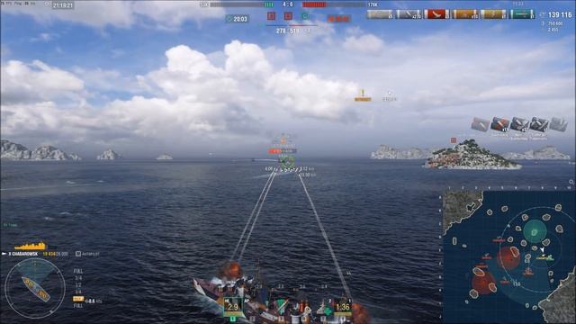 World of Warships: oldschool DD GUNBoat Power: Khabarovsk смотреть онлайн