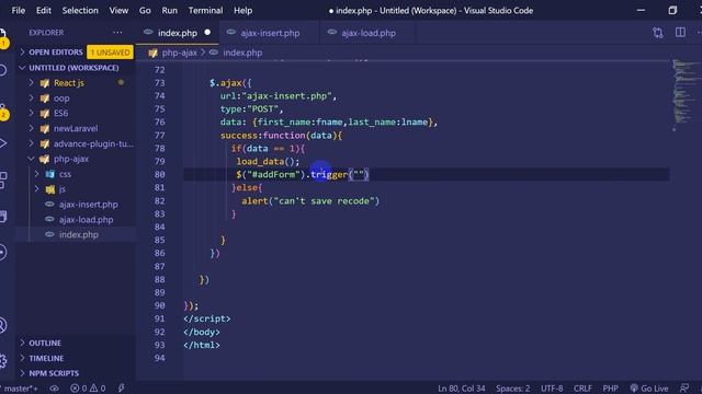 PHP Ajax Tutorial Bangla Step By Step #8 form reset смотреть онлайн