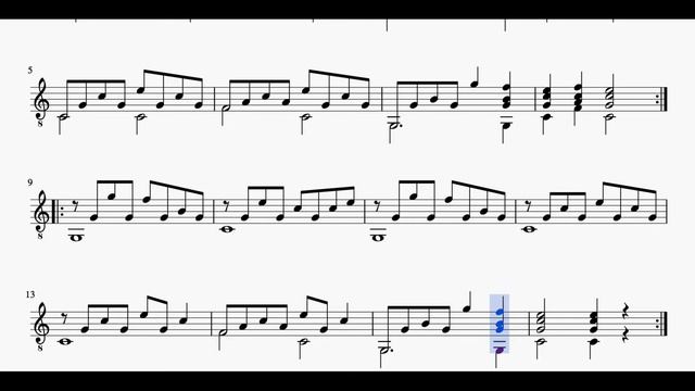 Guitar School Book 1A P.17 Lesson with broken chords. Picking Style. Heinrich Albert 1870-1950 смотреть онлайн