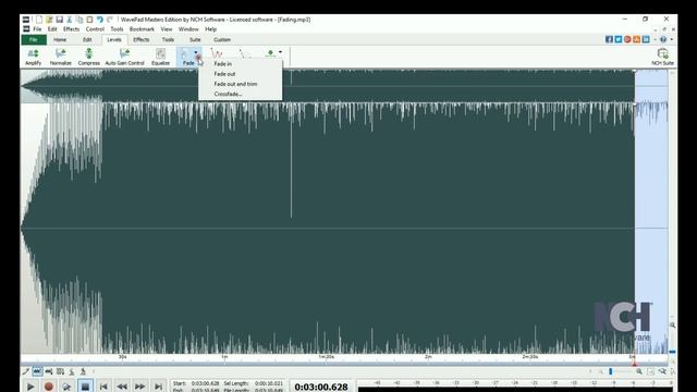 How to Fade Audio | WavePad Audio Editor Tutorial смотреть онлайн