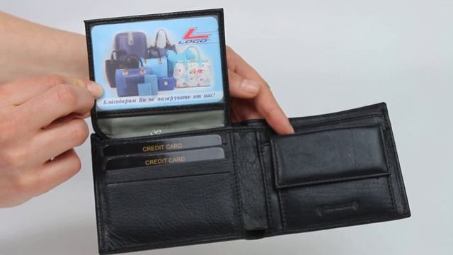 Мъжки портфейл от естествена кожа 306992 черно смотреть онлайн