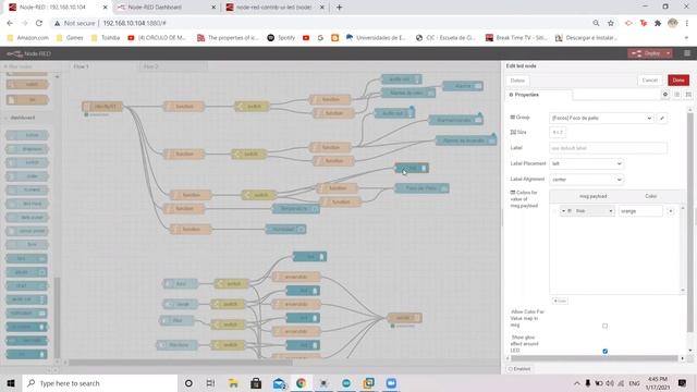 Casa dómotica simulada con Proteus, Node-Red y Arduino Uno. смотреть онлайн