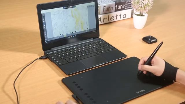 Как Chromebook работает с XP-PEN для рисования и онлайн-обучения смотреть онлайн