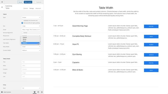 Using the Table Element | YOOtheme Documentation (WordPress) смотреть онлайн