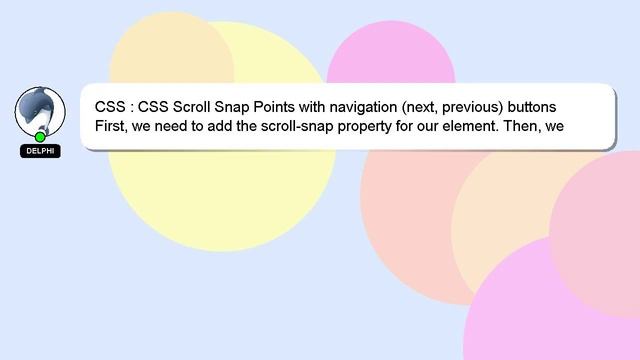 CSS : CSS Scroll Snap Points with navigation (next, previous) buttons смотреть онлайн