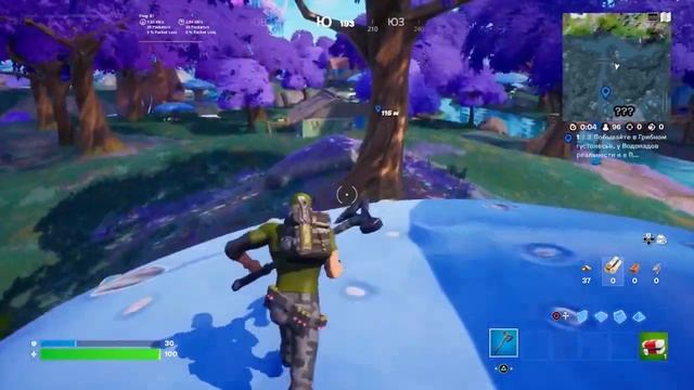Fortnite Chapter 3 Season 3. Week 0. Visit Groovy Grove, Reality Falls, and Rave Cave (3). смотреть онлайн