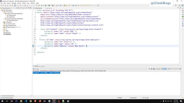 SpringCore-13. Application Context with FileSystemXmlApplicationContext | #cloudraga смотреть онлайн