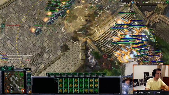 StarCraft 2: Running From the Protoss Army to Buy More Time! - Never Attack to Grandmaster смотреть онлайн
