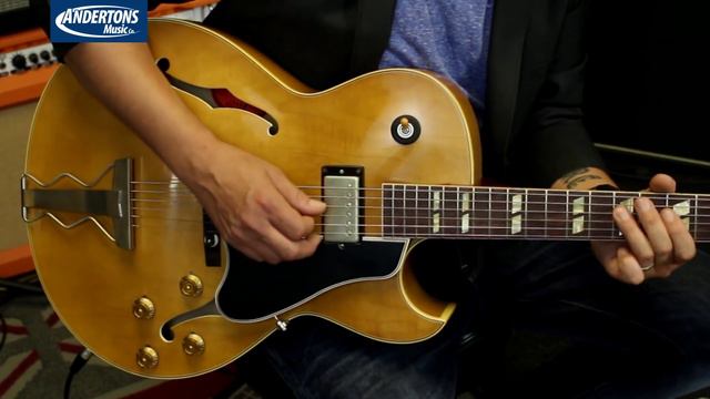 Top Shelf Guitars - Gibson 1959 ES 175 D in Vintage Natural Serial No : A06897 смотреть онлайн