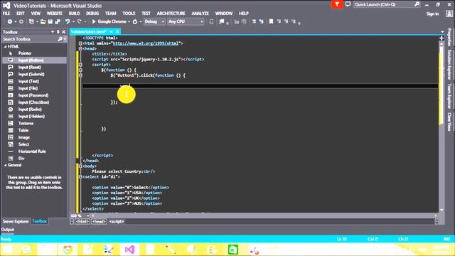 JQuery select box validation example for beginners смотреть онлайн