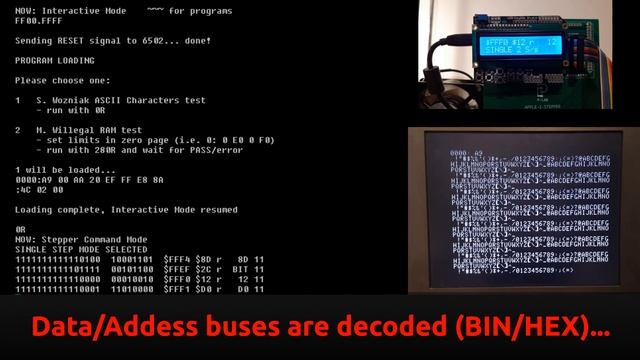 Apple-1 Single Cycle Operations (Apple-1 Stepper)