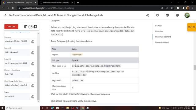 Perform Foundational Data, ML, and AI Tasks in Google Cloud: Challenge Lab || [GSP323] смотреть онлайн