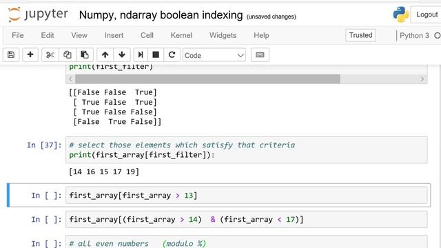 Python:Numpy, ndarray boolean indexing:Urdu/Hindi смотреть онлайн
