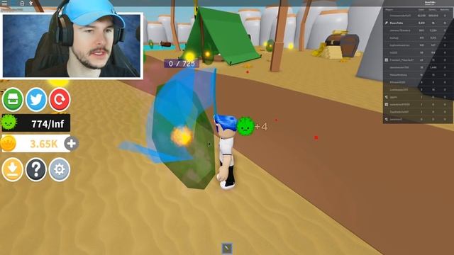 BUYING THE INFINITY GAUNTLET AND BECOMING NUMBER ONE ON LEADERBOARDS IN GERM SIMULATOR!! (Roblox) смотреть онлайн