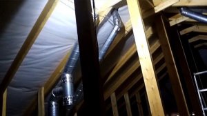 Вентиляция газовой котельной в частном доме. Ф 160 мм. Витая оцинковка.Тройник с конденсатосборнико