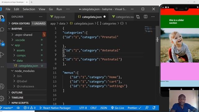 14_VueNative_Mobile App_@2021_Creating and Reading Test JSON DATA смотреть онлайн