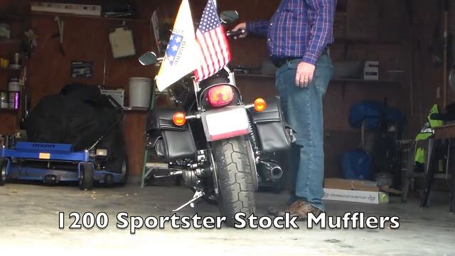 2007 Harley Sportster Stock Mufflers versus Rush Slash Cut with 2" Baffles смотреть онлайн