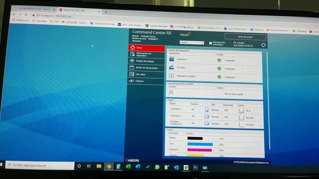 Configurar escáner impresora Kyocera TaskAlfa 2553ci ordenador pc смотреть онлайн