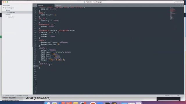 landingpage_2 - кнопка GET STARTED - стили для заголовка и подзаголовка смотреть онлайн