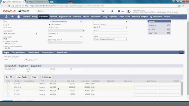 NetSuite Tutorial: How to Apply Customer Payments смотреть онлайн