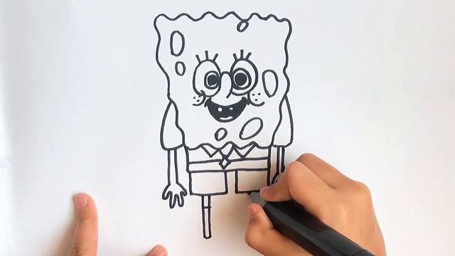 Sponge Bob. Draw Sponge Bob. #forkids #drawing