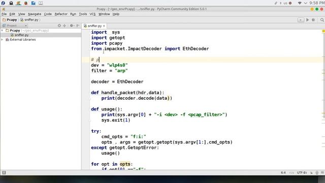 93 Python network programming pcapy library смотреть онлайн