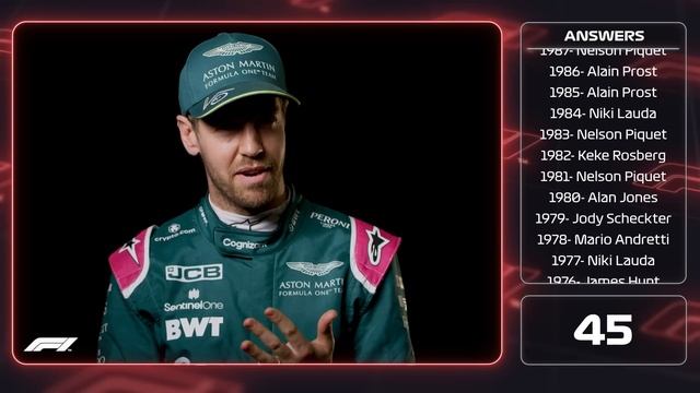 Sebastian Vettel Names EVERY F1 Champion in Grill The Grid! смотреть онлайн