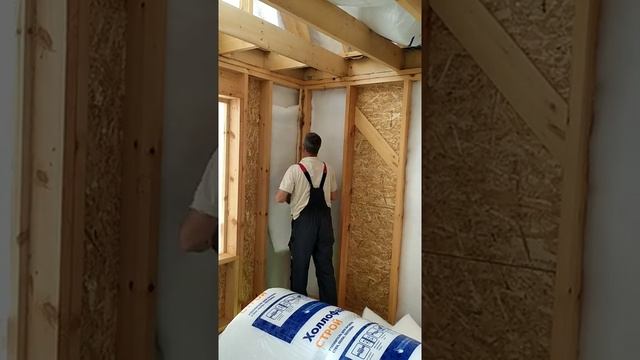 Утепление каркасника холлофайбером. Тёплый угол смотреть онлайн