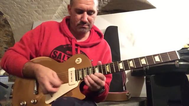 Gibson Les Paul 60's tribute gold top dark back 2012 смотреть онлайн