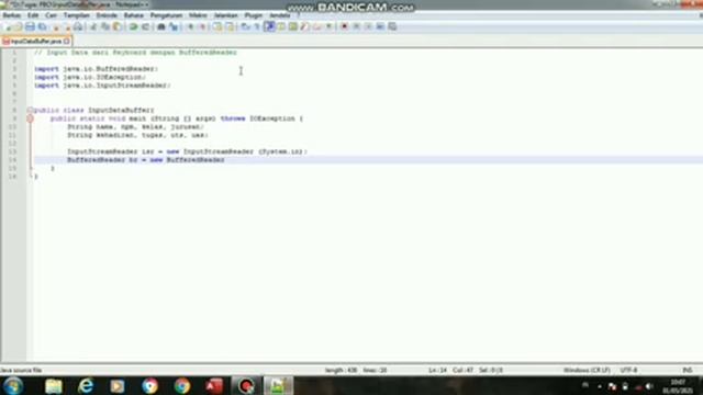 Program Input Data Mahasiswa Menggunakan Bahasa Java//Kelas BufferedReader смотреть онлайн