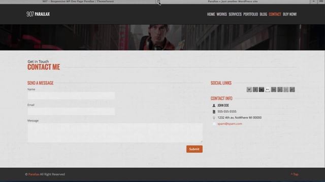 907 Wordpress Theme Review - One Page Parallax WordPress Theme Demo смотреть онлайн