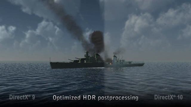 PT Boats Knights of the Sea DirecX 9 vs. DirectX 10 смотреть онлайн