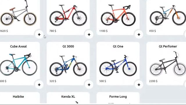 Bicycle Cart Webpage In HTML CSS JS смотреть онлайн