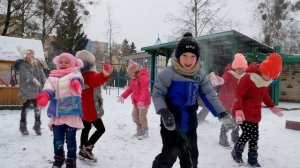 Зимняя прогулка в саду.Выпускная группа.NICK-VIDEO studio